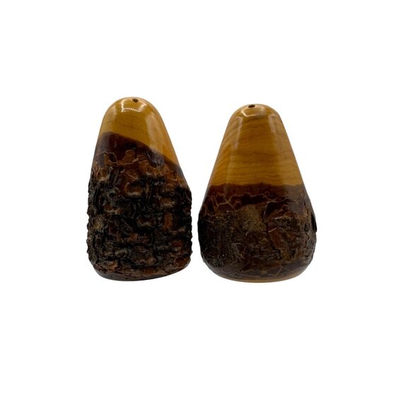Vintage Olvera Street Los Angeles California Pine Cone Salt & Pepper Shakers - Picture 4 of 6